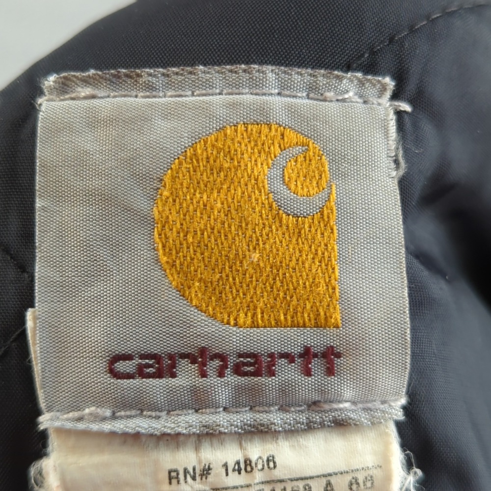 Carhartt C003 Jacket Mens 2XL Black Duck Canvas Work Coat Quilted Lined USA - Picture 4 of 13